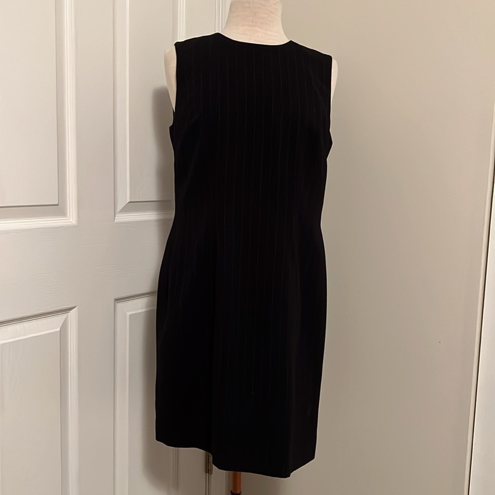 Two Piece Amanda Smith Petite Black Sleeveless Dress and Jacket Size 10P